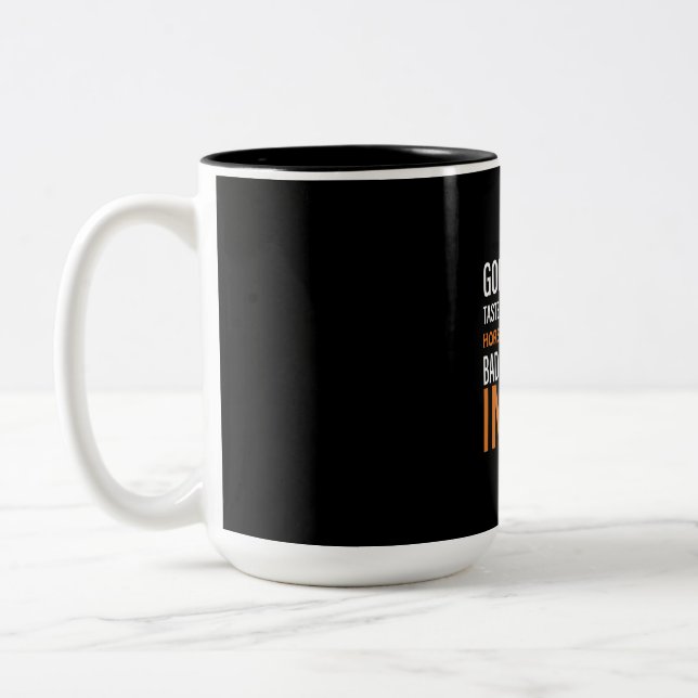 Taza Bicolor Equestrian Gift | Good Taste In Horse (Izquierda)