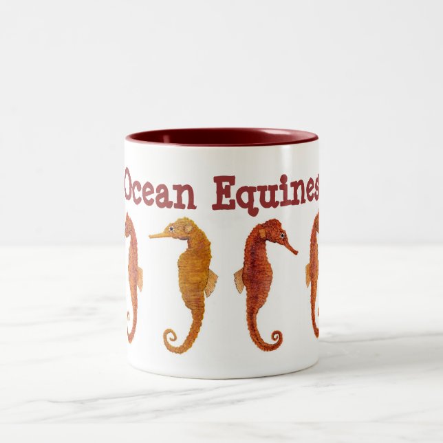 Taza Bicolor Equinos del océano (Centro)