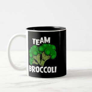 Taza Bicolor Equipo Broccoli Vegan Vegetariano