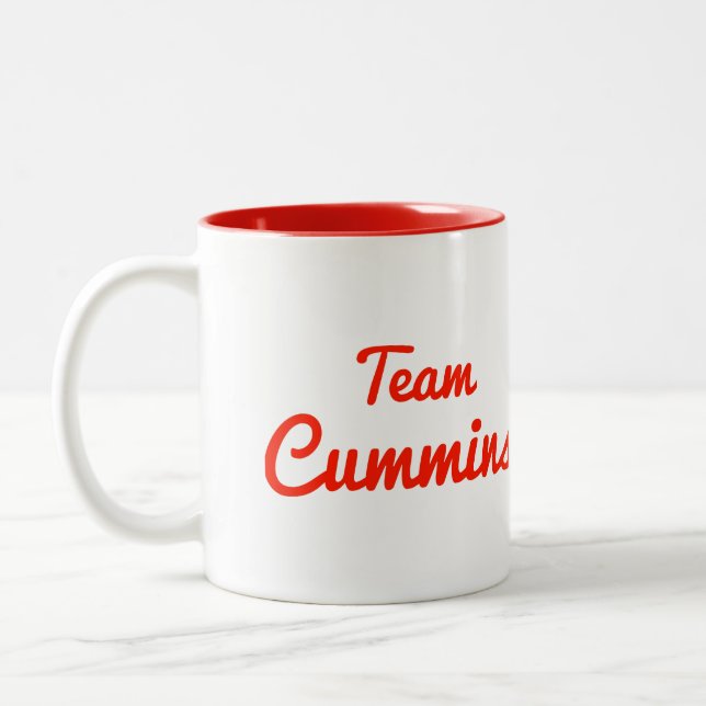 Taza Bicolor Equipo Cummins (Izquierda)