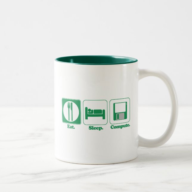 Taza Bicolor equipo de consumo de sueño (verde) (Derecha)