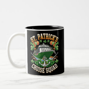 Taza Bicolor Equipo de crucero del día de San Patricio 2025 coi