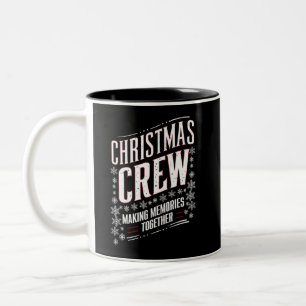 Taza Bicolor Equipo de Navidad Familia Combinación Escuadrón de