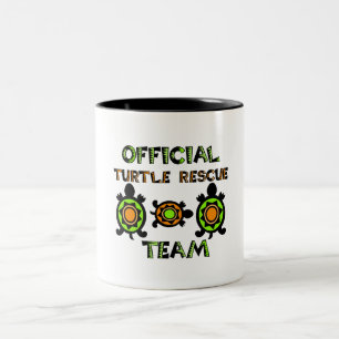 Taza Bicolor Equipo de rescate oficial 1 de la tortuga