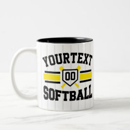 Taza Bicolor Equipo de variación de NOMBRE ADD personalizado de