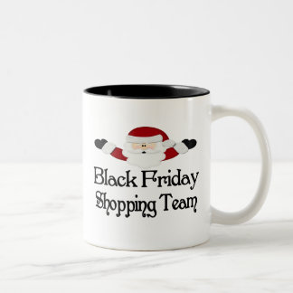 Taza Bicolor Equipo negro de las compras de viernes