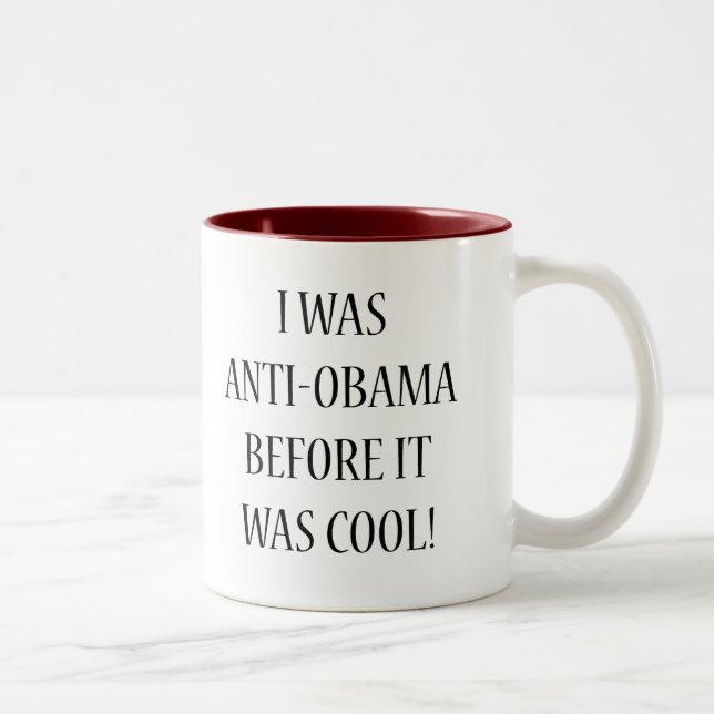 Taza Bicolor Era Anti-Obama (Derecha)