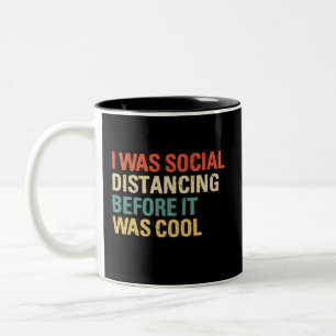 Taza Bicolor Era Distancia Social Antes Que Guay