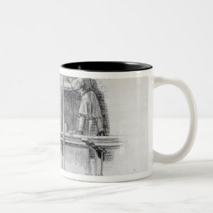 Taza Bicolor Erección de pórticos en la calle de Newham