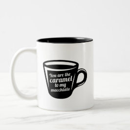 Taza Bicolor Eres el caramelo de mi café gracioso de Macchiato