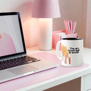 Taza Bicolor Eres el mejor papá del mundo