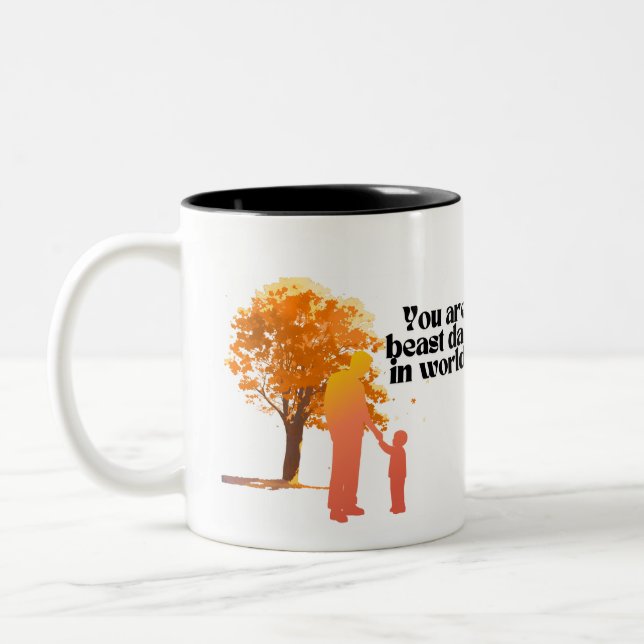 Taza Bicolor Eres el mejor papá del mundo (Izquierda)