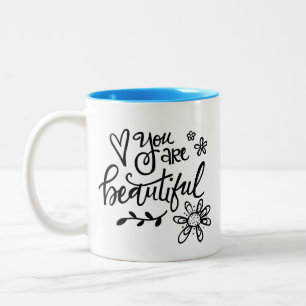 Taza Bicolor Eres Hermoso, Cartas Mano