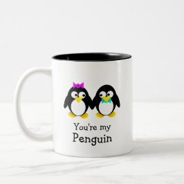 Taza Bicolor Eres mi pingüino