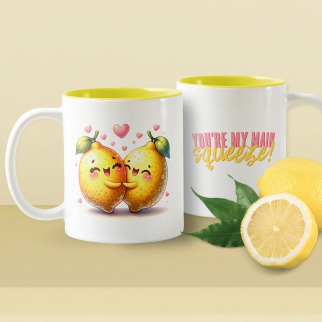 Taza Bicolor Eres mi principal amor por los lemones divertidos (Subido por el creador)