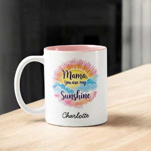 Taza Bicolor Eres Mi Sol. Un regalo de corazón para mamá