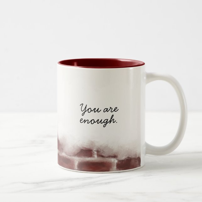 Taza Bicolor Eres Suficiente Mug (Derecha)