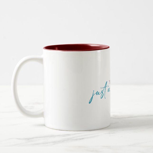 Taza Bicolor Eres Suficiente — Tal Como Eres — Mug (Izquierda)