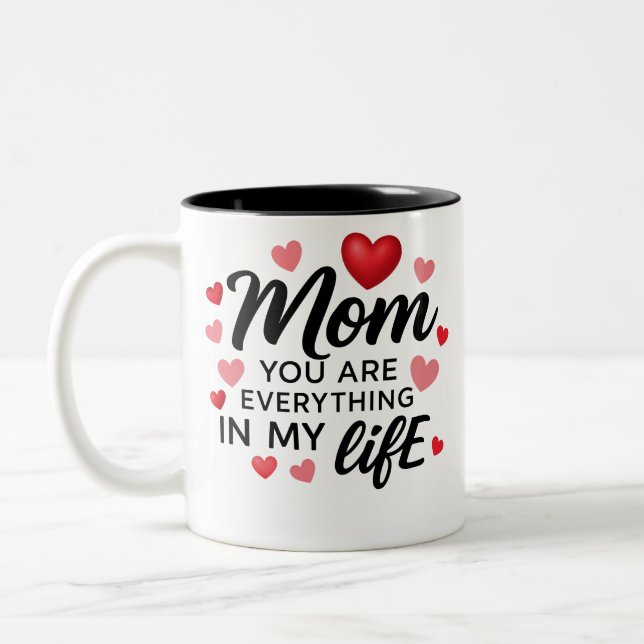 Taza Bicolor Eres todo mamá (Izquierda)