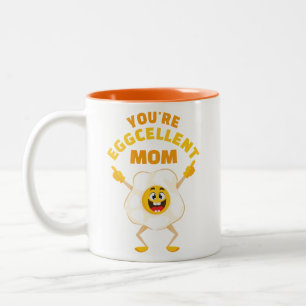 Taza Bicolor Eres una excelente mamá Divertida Personalizado So