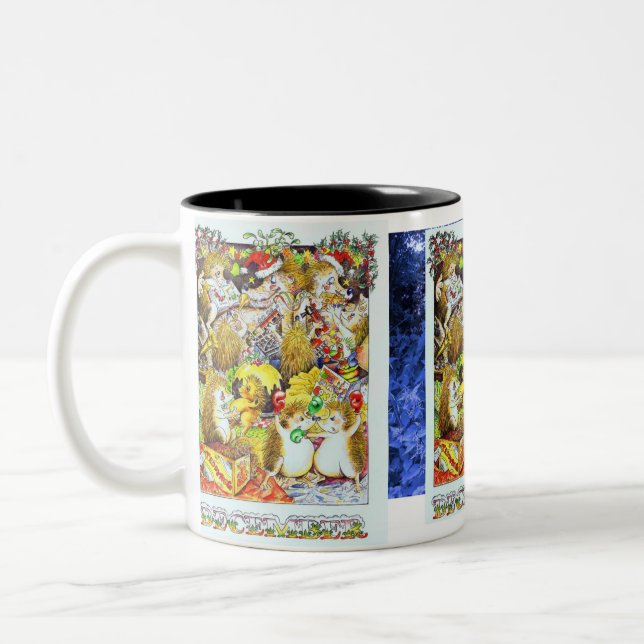Taza Bicolor Erizo diciembre de Guthram (Izquierda)