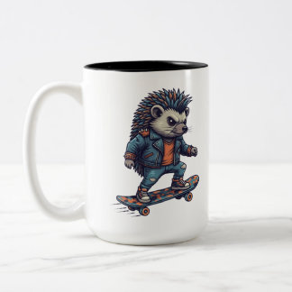 Taza Bicolor Erizo Skater