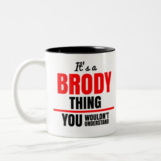 Taza Bicolor Es algo de Brody que no entenderías (Izquierda)