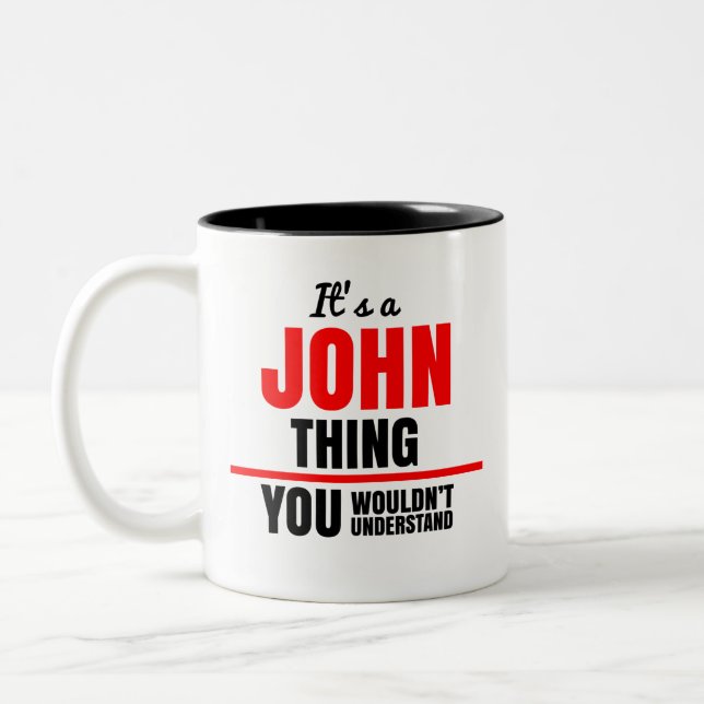 Taza Bicolor Es algo de John que no entenderías. (Izquierda)