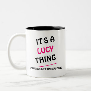 Taza Bicolor Es algo de Lucy que no entenderías.