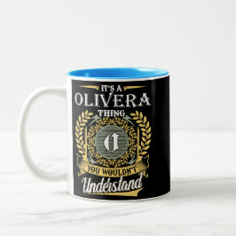Taza Bicolor Es algo de Olivera que no puedes entender