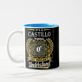 Taza Bicolor Es algo que no puedes entender como un Castillo