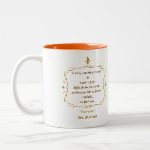 Taza Bicolor Es difícil encontrar un profesor verdaderamente as
