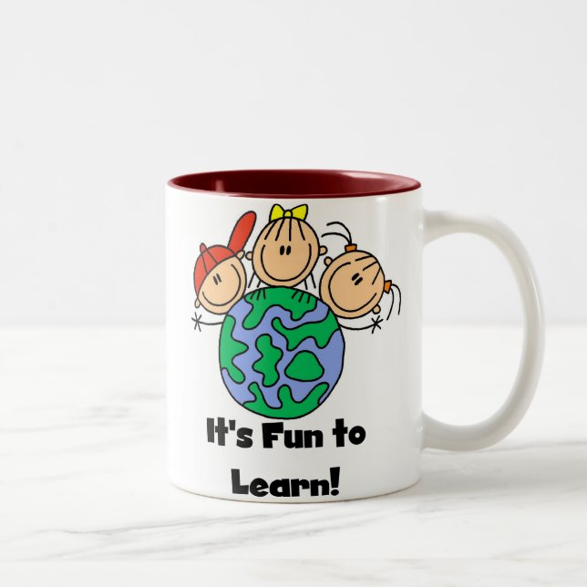 Taza Bicolor Es divertido aprender (Derecha)