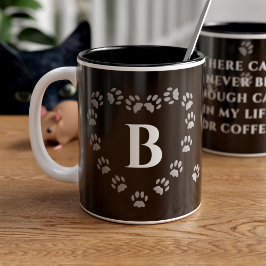 Taza Bicolor Es gracioso que muchos gatos pinten café negro