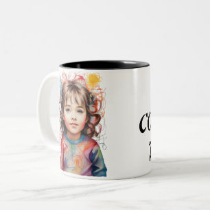 TAZA BICOLOR ES LA HORA DEL CAFÉ