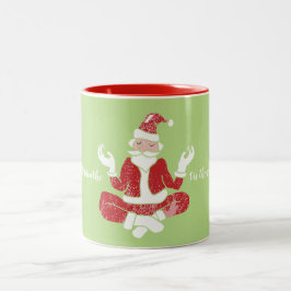 Taza Bicolor Es La Temporada Para Respirar Yoga Santa