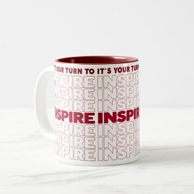 Taza Bicolor Es tu turno de inspirar (Anverso izquierdo)