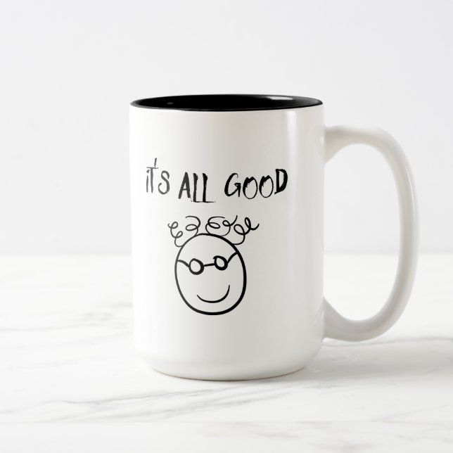 Taza Bicolor Es un buen cerdo (Derecha)