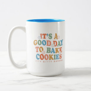 Taza Bicolor Es un buen día para hacer galletas