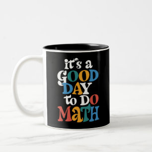 Taza Bicolor Es un buen día para hacer matemáticas Profesor Ins