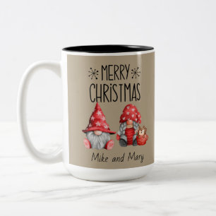 Taza Bicolor Es un Navidad del Sr. y de la Sra. Gnome