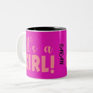 Taza Bicolor Es una chica Sarah