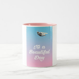 Taza Bicolor Es una cita inspiradora de un hermoso día