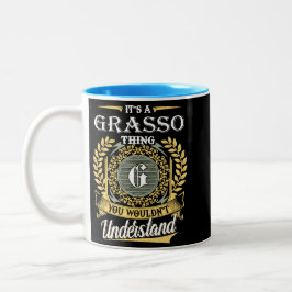 Taza Bicolor Es una cosa de Grasso que no puedes entender