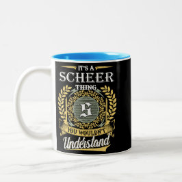 Taza Bicolor Es una cosa de Scheer que no se puede entender