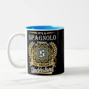 Taza Bicolor Es una cosa de Spagnolo que no podrías entender