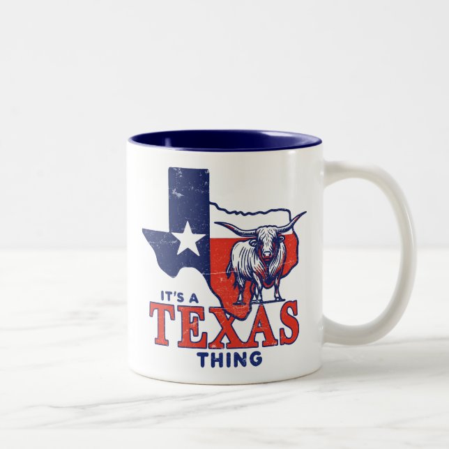 Taza Bicolor Es una cosa de Texas (Derecha)