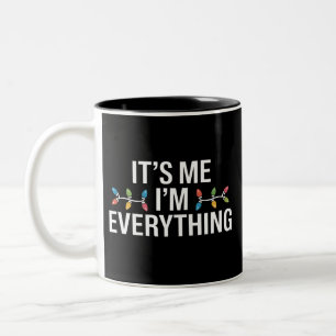 Taza Bicolor Es Yo Soy Todo Navidad Familiar Combinación