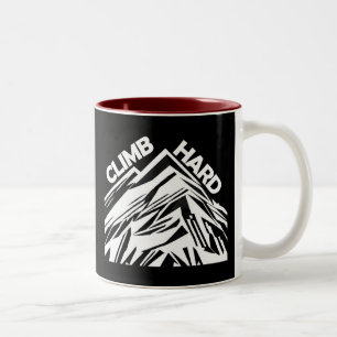 Taza Bicolor Escalar el montañismo duro