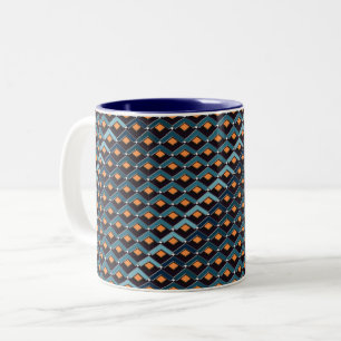 Taza Bicolor Escaleras en patrón de escaleras Altona